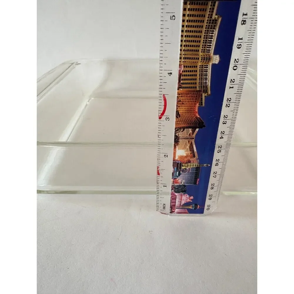 Vintage PYREX 222 Clear Glass 8x8 Square Baking Dish 2 Qt Corning USA NY
